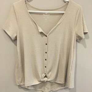 Hollister button down tee